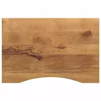 Rašomojo stalo stalviršis su linkiu, 90x50x2,5cm, mango masyvas