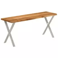 Suoliukas su gyvu kraštu, 105cm, akacijos medienos masyvas