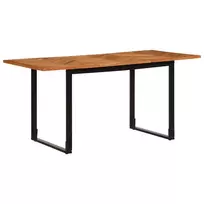 Valgomojo stalas, 160x80x75cm, akacijos medienos masyvas