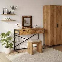 Makiažo stalas Ruda 100 x 40 x 120 cm Kietos akacijos mediena
