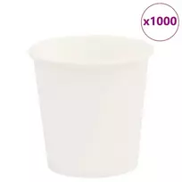 Popieriniai kavos puodeliai 1000 vnt 4oz 100ml Baltas