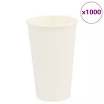 Popieriniai kavos puodeliai, 1000vnt., 16oz, 400ml, baltas
