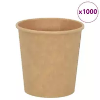 Popieriniai kavos puodeliai 1000 vnt 4oz 100ml Ruda
