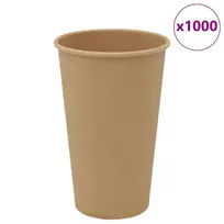 Popieriniai kavos puodeliai, 1000vnt., 16oz, 400ml, ruda