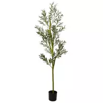 Dirbtinis alyvmedis, žalios spalvos, 200cm, 800 lapų