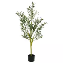 Dirbtinis alyvmedis, žalios spalvos, 120cm, 450 lapų
