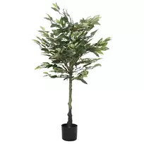 Dirbtinis fikusas, žalios spalvos, 130cm, 480 lapai