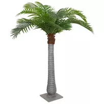 Dirbtinė palmė, žalios spalvos, 200cm, 15 lapų