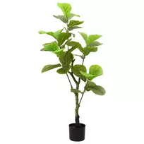 Dirbtinis fikusas, žalios spalvos, 125cm, 30 lapai