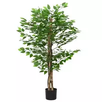 Dirbtinis fikuso augalas, žalios spalvos, 120cm, 788 lapai