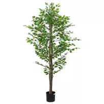 Dirbtinis fikuso augalas, žalios spalvos, 200cm, 1260 lapai