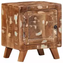 Spintelė prie lovos 40x32x46 cm Regeneruota medžio masyvo