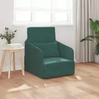 Sofa lova Tamsiai žalia 65 x 80 x 83 cm Aksomas