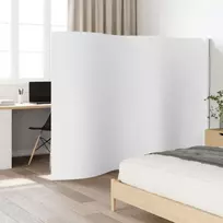Kambario pertvara, baltos spalvos, plotis 400 cm, aukštis 165 cm, bambukas