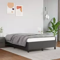 Lovos rėmas be čiužinio, pilka, 120x190cm, dirbt. oda