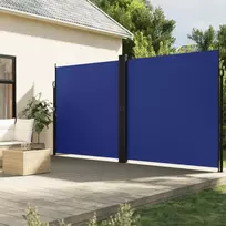 Ištraukiama šoninė markizė, mėlynos spalvos, 200x1200cm
