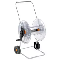 Žarnos ritės vežimėlis 80 m 1/2" arba 50 m 3/4" žarnai, plienas