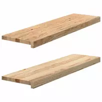 Palangės, 2 vnt, 90x30x2 cm, neapdorotas ąžuolo medienos