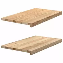 Palangės, 2 vnt, 70x40x2 cm, neapdorotas ąžuolo medienos