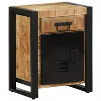 Spintelė prie lovos 40x30x50 cm Tvirtas neapdorotas medis Mango