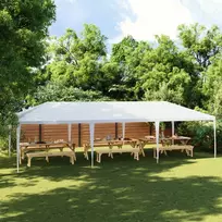 Proginė palapinė, baltos spalvos, 4x9m