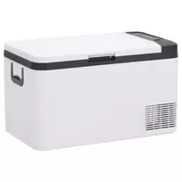 Šaltdėžė su rankena, juodos ir baltos spalvos, 25l, PP ir PE