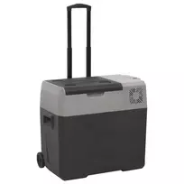 Šaltdėžė su ratukais ir rankena, juoda ir pilka, 30l, PP