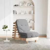 Futono sofa-lova su čiužiniu, 60x206x11cm, pušies masyvas