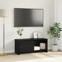 TV spintelių komplektas Juodas ąžuolas 90 x 35 x 40 cm