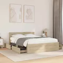 Lovos rėmas 2 pcs Sonoma 137 x 188 cm Apdirbta mediena
