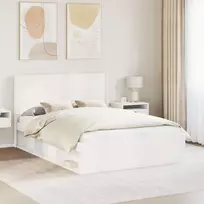 Lovos rėmas su saugojimu ir nugara 3 pcs Apdirbta mediena