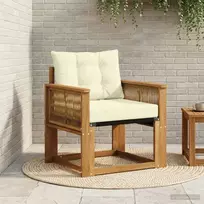 Lauko Vidurinis Sofa Kietasis akacijos medis ir Textilene