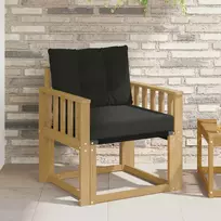 Lauko sofa Kietasis akacijos medis ir Textilene Balta