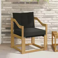 Lauko sofa Kietasis akacijos medis ir Textilene Balta