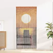Kenkėjų Durų Užuolaida multicolor 200 x 100 cm Bambukas