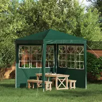 Šventinės palapinės šoninė siena 2 pcs 200 x 195 cm Žalia