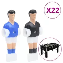 Stalo futbolo žaidėjai 12,7mm strypams, 22vnt.