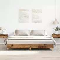 Lovos rėmas be čiužinio, medienos dizaino, 160x200 cm