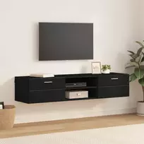 Medinė spinta Juoda 150 x 39 x 30 cm Apdirbta mediena