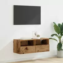 TV sieninė spintelė Senovinis medis 80 x 30 x 30 cm