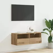 TV sieninė spintelė Amatininkų ąžuolas 80 x 30 x 30 cm