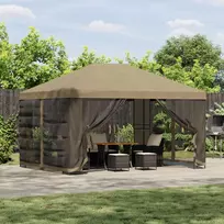 Sodo pavėsinė su šoninėmis sienelėmis 4 × 3 m Smėlio