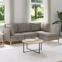Modulinė sofa su laikymo vieta 4 pcs Taupe Audinys