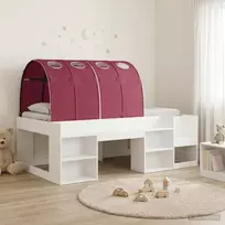 Lovos rėmas su tuneliu 3 pcs Balta ir raudona Dirbtinė mediena