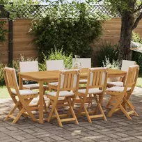 Lauko bistro kėdės 8 pcs Kreminė balta 38 x 46 x 85 cm