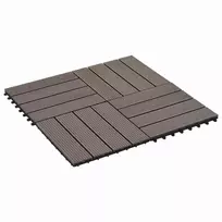 Terasinė Plytelė 22 pcs Tamsiai rudas 30 x 30 cm MPK