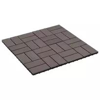 Terasinė Plytelė 22 pcs Tamsiai rudas 30 x 30 cm MPK