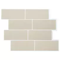 Metro plytelė 50 pcs Smėlio 29 x 21 cm Poliuretanas ir PET
