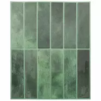 Stačiakampė plytelė 50 pcs Tamsiai žalia 29 x 23 x 0,08 cm