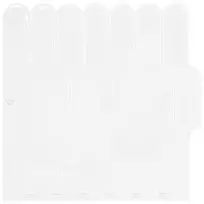 Pūkuota plytelė 10 pcs Balta 30 x 30 cm Poliuretanas ir PET